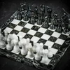 Šah Set Marble Black & White 30 x 30 cm