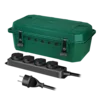 Logilink produžni kabl outdoor sa zaštitnom kutijom, 4 mesta, 5.0m, IP54, zelena