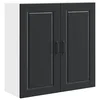 Vidaxl Omarica na steni PORTO Črna 80 x 31 x 80 cm Konstruiran les