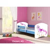 Deciji krevet ACMA II 180x80 + dusek 6 cm BLUE43