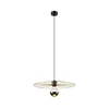 Luster na sajli MONTANA 1xE27/15W/230V prečnik 45 cm zlatna/crna