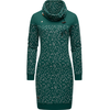Ragwear Obleka Chloe svetlo siva/temno zelena