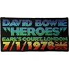 David Bowie Heroes Earls Court Iron-On Patch