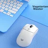 AULA Bežični miš, 2.4GHz, Bluetooth, USB, Beli