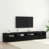 TV ormar 2 pcs Crni hrast 240 x 35 x 40 cm Konstruirano drvo