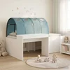 Krevet s tunelom 4 pcs Artisian hrast i svijetlo plava