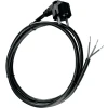 Kabel priključni crni 1.5mm2 1.8met