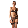 Obsessive Nuites 3-pcs Set Black L/XL