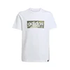 Adidas Majica zd dečake B Camo Lin JX6871, Okrugli izrez, Bela
