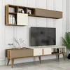 Hanah Home Milan TV TV polica, Braon-Bela