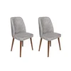 Hanah Home set stolica Dallas-554 V2, 62x75x51,5 cm, 2 dijela, siva