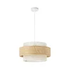 Viseći luster BOHO 1xE27/60W/230V prečnik 40 cm juta/krem