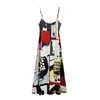 Desigual Vsakodnevna obleka Newspaper Coll 25SWVK40 Pisana Regular Fit