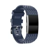 BStrap Fitbit Charge 2 Silicone Diamond (Large) pašček, Dark Blue