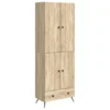 Set ormara 2 pcs Hrast sonoma Konstruirano drvo