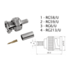 Cabletech BNC konektor RG6U