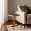 Hanah Home pomoćni sto Opus Kare 42, 42 cm, hrast / crni mermer