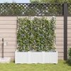 Vrtna saksija 3 pcs Bijeli 120 x 40 x 142 cm Plastika