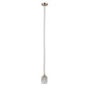 ITALUX PND-40813-1-HBR - Luster na sajli TORNO 1xE14/40W/230V u zlatnoj boji