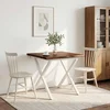 vidaXL Jedilna miza z naravno robom 70 x 70 x 75 cm