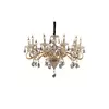 Ideal Lux - Luster na lancu NEGRESCO 10x E14/28W/230V, prečnik 85 cm, zlatna