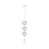 Hearts Pendant Lamp 1X20W E27 Iq Kids Blue