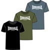 LONSDALE Majica  svetlo modra / temno modra / zelena / bela