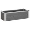 Povišena vrtna gredica Siva 75 x 30 x 22 cm WPC i aluminij
