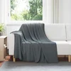 Pokrivači za bacanje 24 pcs Tamno siva 200 x 150 cm Runo