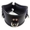 ROUGE Leather Padded Posture Collar With 3 D-Rings Black