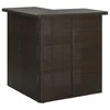 Vidaxl Kotna barska miza 100x50x105 cm poli ratan