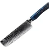 Damaskasti kuhinjski nož SE-37603 - Nakiri / Plava KP37603