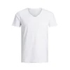 JACK & JONES Majica BASIC V-NECK TEE S/S NOOS, bela