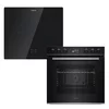 Klarstein ControlSync komplet pečice in indukcijske kuhalne plošče, 9 funkcij, 4 kuhališča, prostornina 72 l