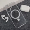 Maska Berlia Clear Bracket Magnetic za iPhone 17 srebrna