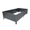 A raised bed, metal, coloured