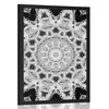 Plakat zanimiva Mandala v črnobeli varianti - 30x45 no frame