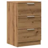Vidaxl Nočna omarica artisan hrast 40x36x65 cm inženirski les