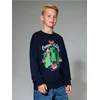Sinsay - Dukserica crewneck Minecraft - mornarsko