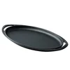 Oval tray, cast iron, 23 x 40 cm - LAVA