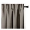 Sivorjava zatemnitvena izolacijska zavesa 140x270 cm Pleat – Restilo