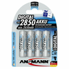 Ansmann NiMH 2850 Mignon x4 AA 2650 mAh Digital