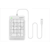 A4TECH tastatura sa numeričkom padom fk13p, bela