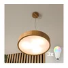 Brilagi - LED RGBW prigušiva luster CARVALHO 3xE27/15W/230V Wi-Fi hrast prečnika 47,5 cm