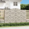 Gabionska košara s lukom 300x30x200/220 cm pocinčano željezo