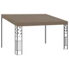 Vidaxl Paviljon za namestitev na steno 4x3x2,5 m taupe