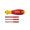 WIHA 43449 Odvijač sa izmenljivim nastavcima SoftFinish® SlimVario® električarski, 4 dela