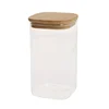 Homestar Steklen kozarec JAR 10x10x17,5 cm 1400 ml z bambusovim pokrovom