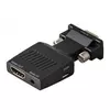 Adapter-konvertor VGA (M) - HDMI (Ž) plug in