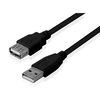 FAST ASIA Kabl USB A - USB A M/F (produžni) 3m crni